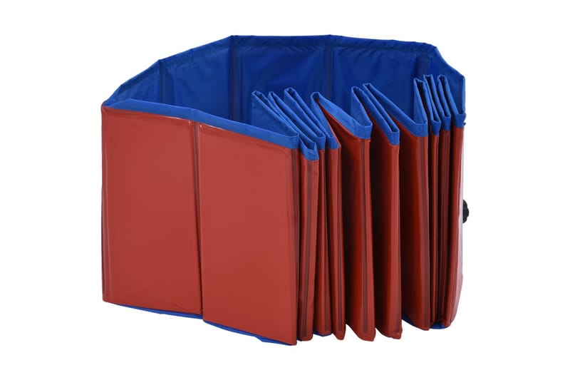 Foldbart Hundebassin 120 X 30 Cm Pvc Rød - Rød - Havemøbler - Udendørsgruppe - Havesæt