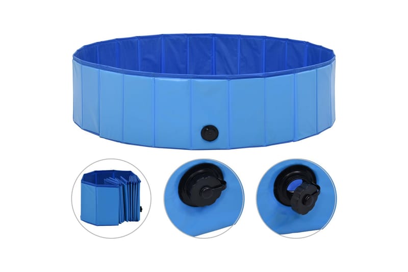 Foldbart Hundebassin 120 X 30 Cm Pvc Blå - Blå - Havemøbler - Udendørsgruppe - Havesæt