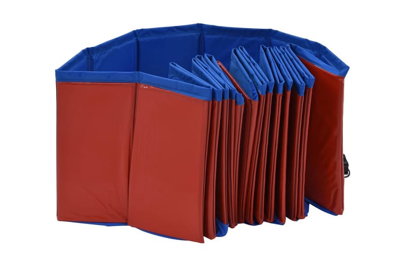 Foldbart Hundebassin 160 X 30 Cm Pvc Rød - Rød - Havemøbler - Udendørsgruppe - Havesæt