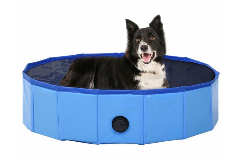 Foldbart Hundebassin 80 X 20 Cm Pvc Blå - Blå - Havemøbler - Udendørsgruppe - Havesæt