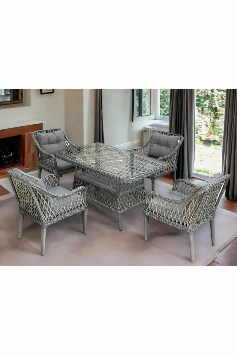 Garden Table & Chairs Set Atelier Del Sofa - Havemøbler - Udendørsgruppe - Havesæt