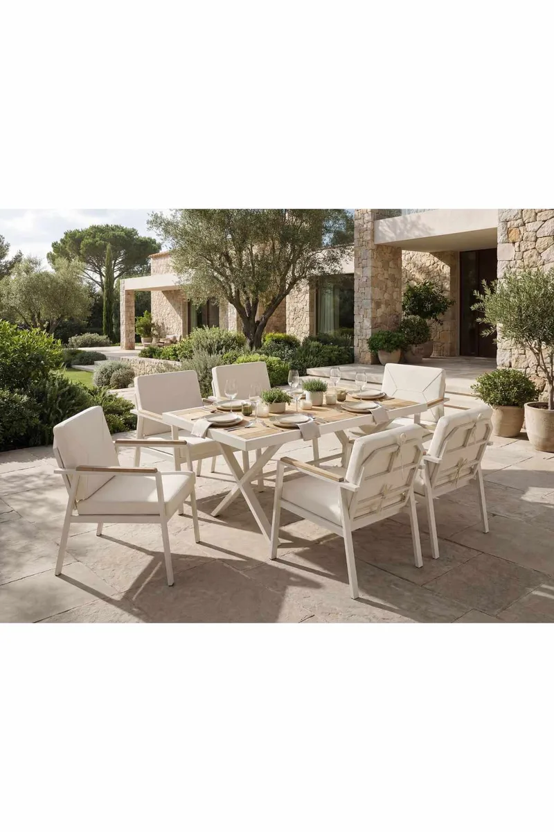 Garden Table & Chairs Set Atelier Del Sofa - Havemøbler - Udendørsgruppe - Havesæt