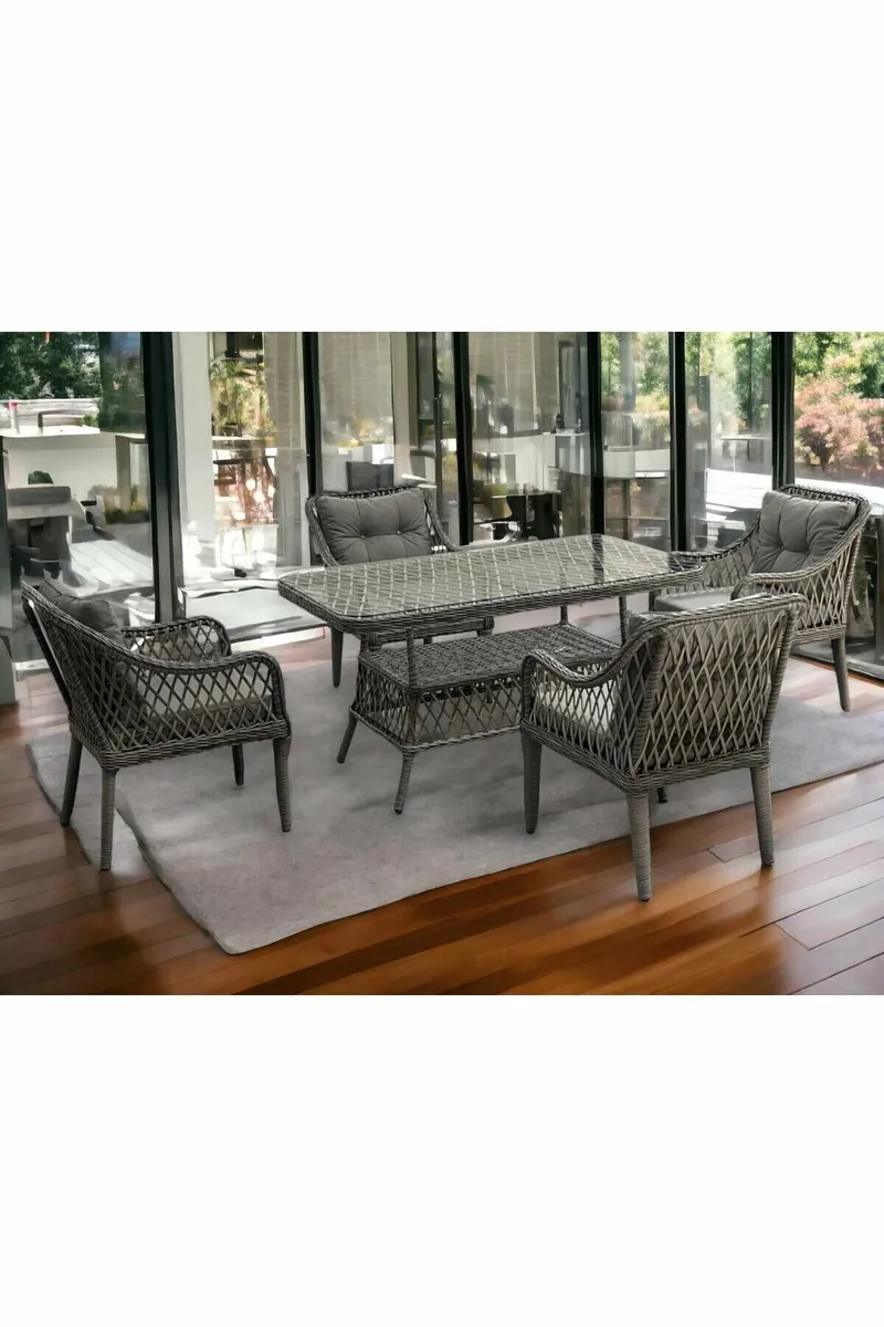 Garden Table & Chairs Set Atelier Del Sofa - Havemøbler - Udendørsgruppe - Havesæt