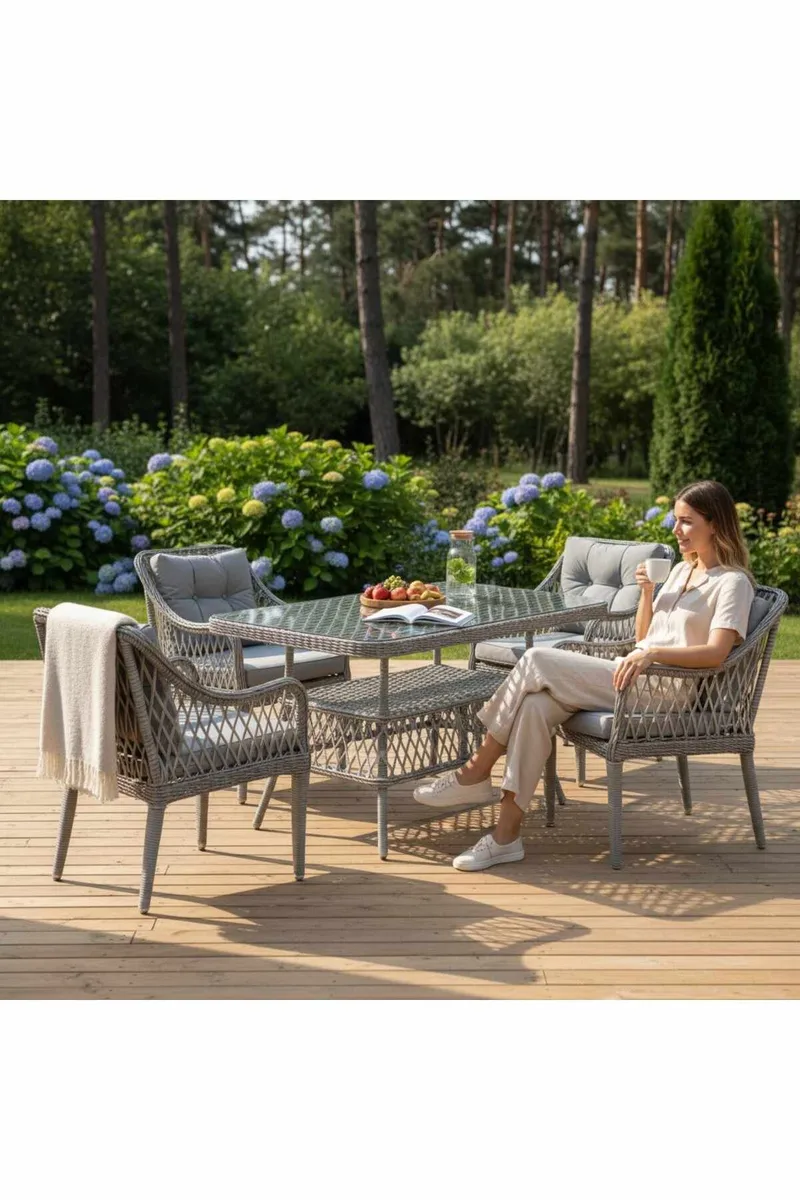 Garden Table & Chairs Set Atelier Del Sofa, undefined