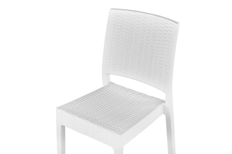 Havesæt med bord og 4 stole FOSSANO - Hvid - Havesæt