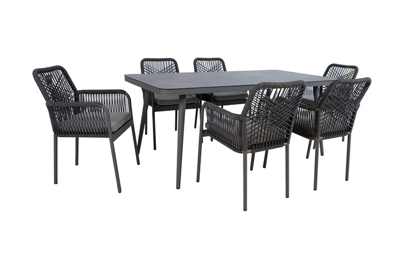 Hela Spisebordssæt med 6 stole - Havemøbler - Udendørsgruppe - Havesæt