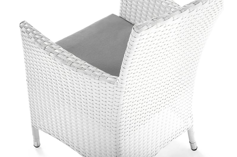 Italien Havemøbler med bord + 8 stole - Hvid - Havesæt