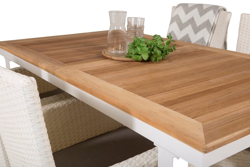 Katima Spisebordssæt 160 cm med 4 st Kalkfeld Stole - Venture Home - Havesæt