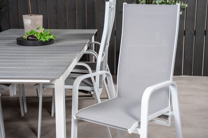 Konob Spisebordssæt 224 cm med 6 st Dusternbrook Stole - Venture Home - Havesæt