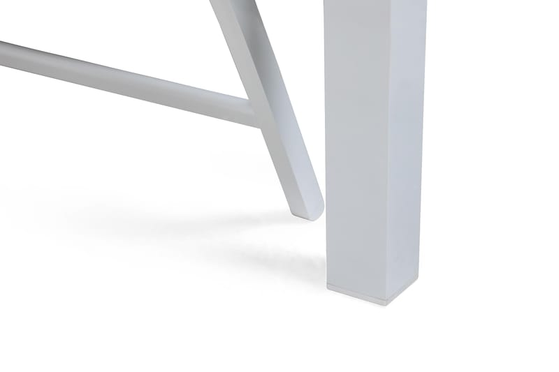 Las Vegas Havesæt 220-280 + 8 Positionsstole Lyx - Hvid/Teak/Hvid/Teak - Havemøbler - Udendørsgruppe - Havesæt