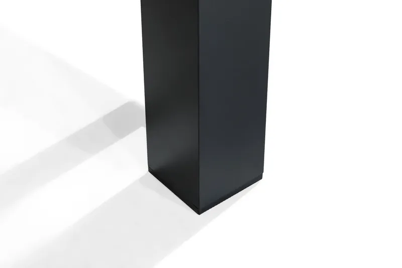 Las Vegas Spisebordsæt 152-210 + 6 Positionsstol Lyx - Sort Teak - Havemøbler - Udendørsgruppe - Havesæt