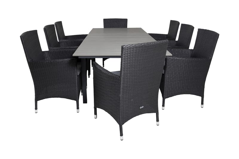 Levels Udvideligt Spisebordssæt 160-240cm + 8 Malin Stole, Natur