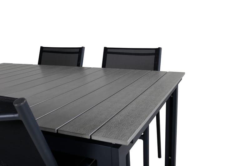 Levels Udvideligt Spisebordssæt 160cm + 4 Santorini Stole So - Venture Home - Havesæt