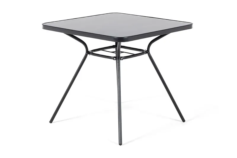 Livo havemøbler med bord + 4 stole - Sort - Havemøbler - Udendørsgruppe - Havesæt