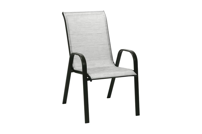 Møbelsæt DUBLIN bord og 6 stole farve: sølvgrå - Havesæt