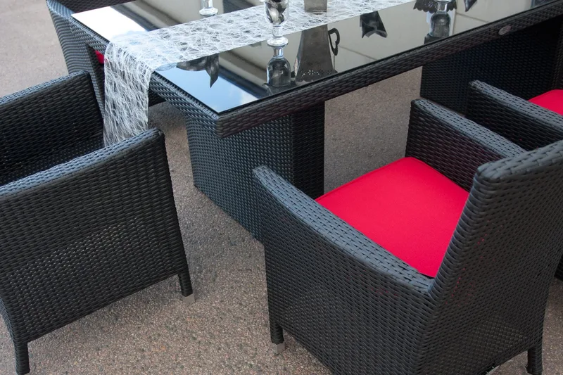 Majestic Havesæt 210 + 6 Thor Lyx Lænestole - Sort/Sort - Havemøbler - Udendørsgruppe - Havesæt