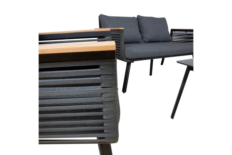 Malaga Soffgrup Sort - Have - Udendørs miljø - Altan & terrasse - Altanmøbler