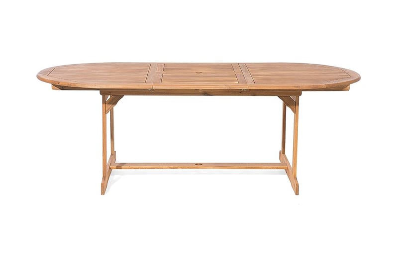 Maui havemøbler med bord + 8 stole - Træ / natur - Havemøbler - Udendørsgruppe - Havesæt