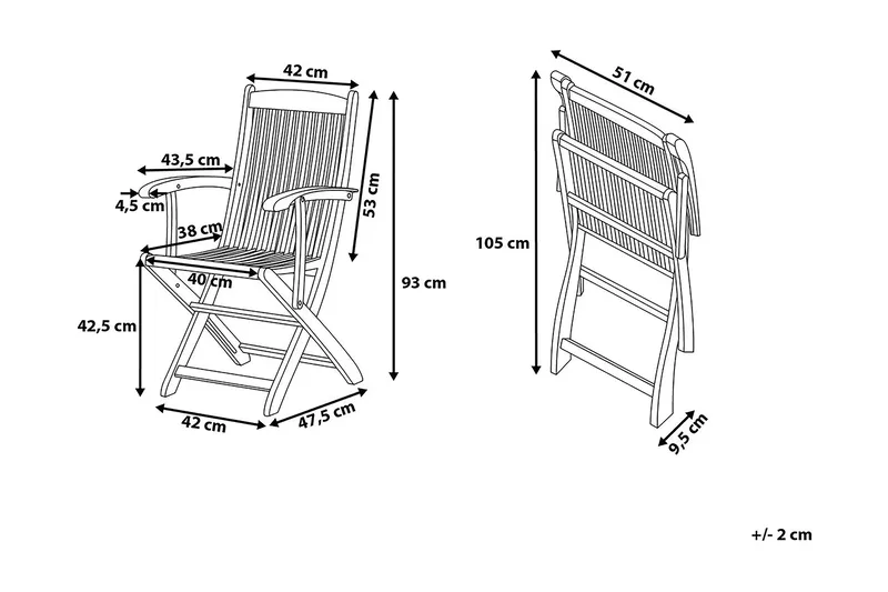 Maui havemøbler med bord + 8 stole - Træ / natur - Havemøbler - Udendørsgruppe - Havesæt