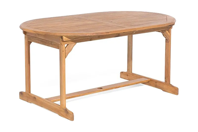 Maui havemøbler med bord + 8 stole - Træ / natur - Havemøbler - Udendørsgruppe - Havesæt