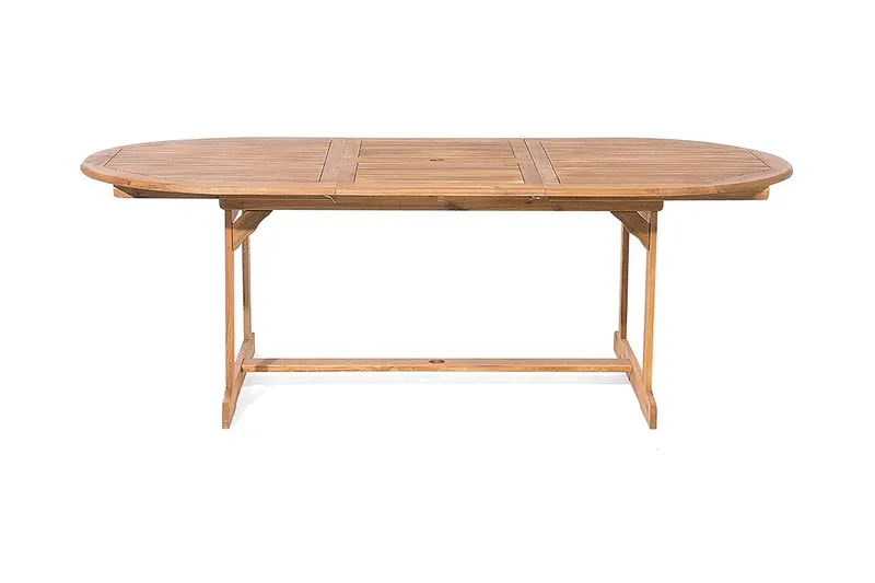 Maui havemøbler med bord + 8 stole - Træ / natur - Havemøbler - Udendørsgruppe - Havesæt