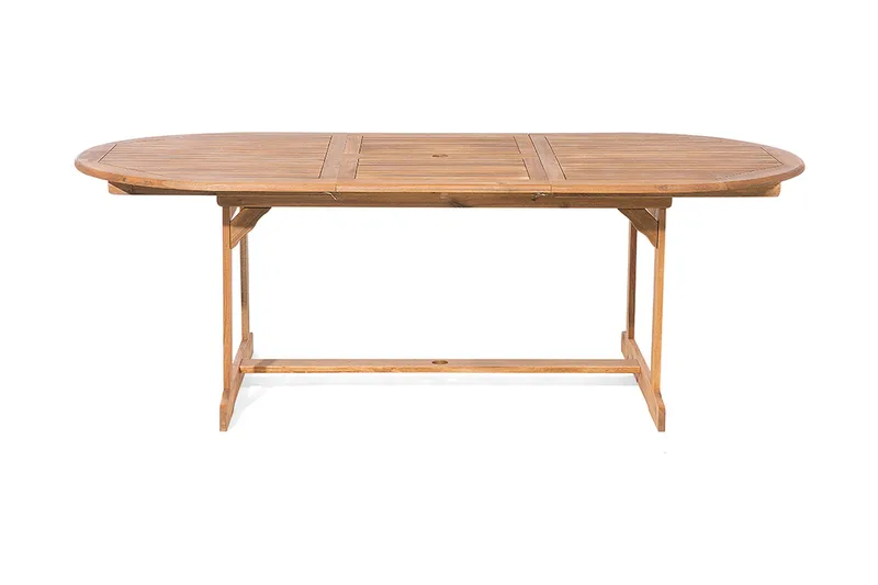 Maui Spisebordssæt inkl 8 Stole m Hynde - Træ/Natur - Havemøbler - Udendørsgruppe - Havesæt