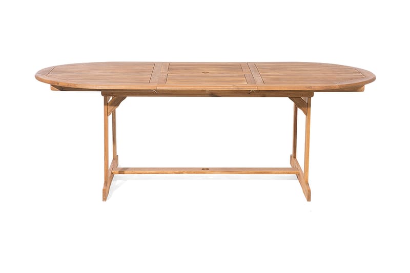 Maui Spisebordssæt inkl 8 Stole m Hynde - Træ/Natur - Havemøbler - Udendørsgruppe - Havesæt