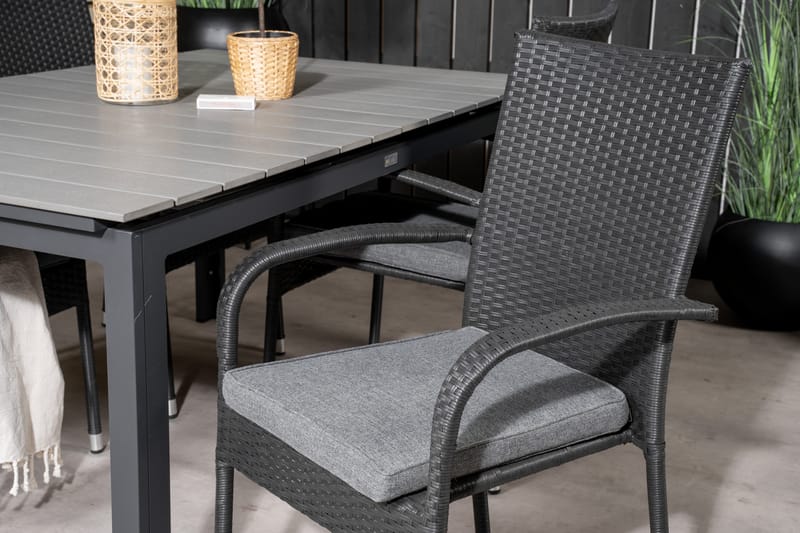 Mesa Spisebordssæt + 4 Ariamab Armstole - Venture Home - Havesæt