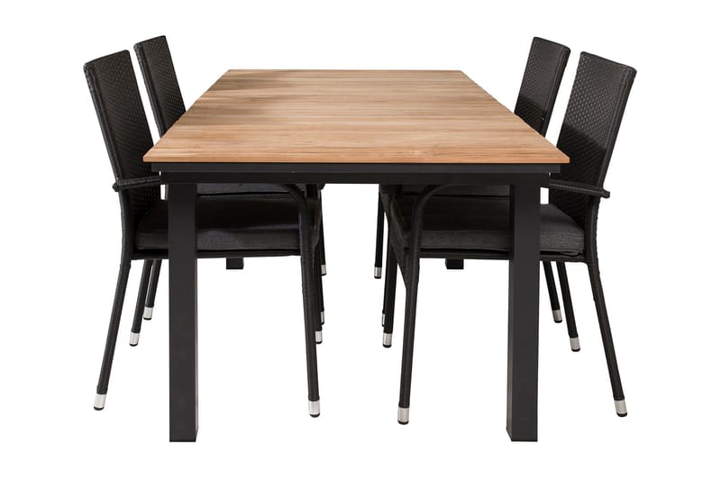 Mexico Udvideligt Spisebordssæt 160-240cm + 4 Anna Stole, Natur