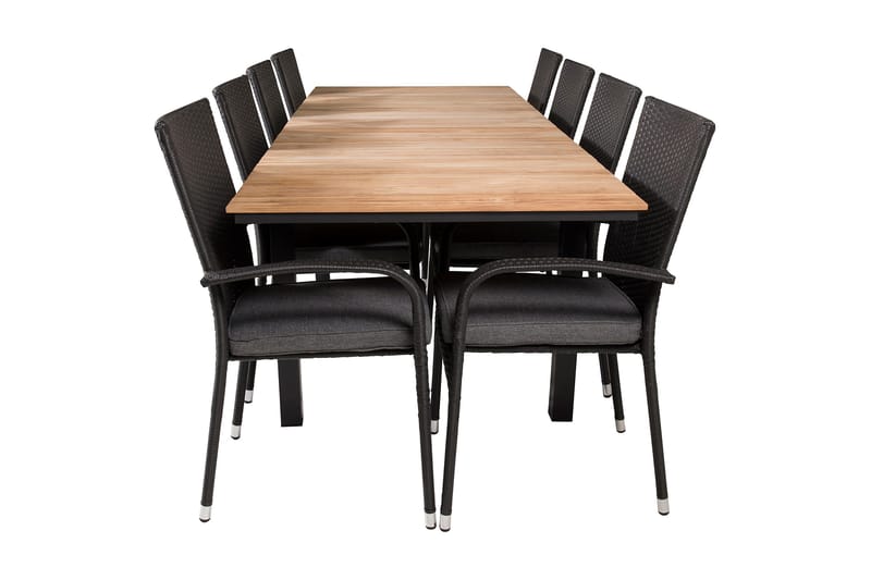 Mexico Udvideligt Spisebordssæt 160-240cm + 8 Anna Stole, Natur