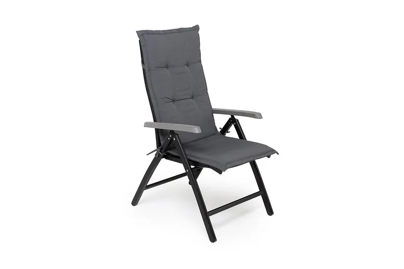 Monaco Havesæt 152-210 + 4 Positionsstole Lyx - Sort/Sort - Havemøbler - Udendørsgruppe - Havesæt