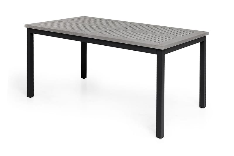 Monaco Havesæt 152-210 + 6 Jenny Justerbar Lænestole - Sort/Grå - Havemøbler - Udendørsgruppe - Havesæt