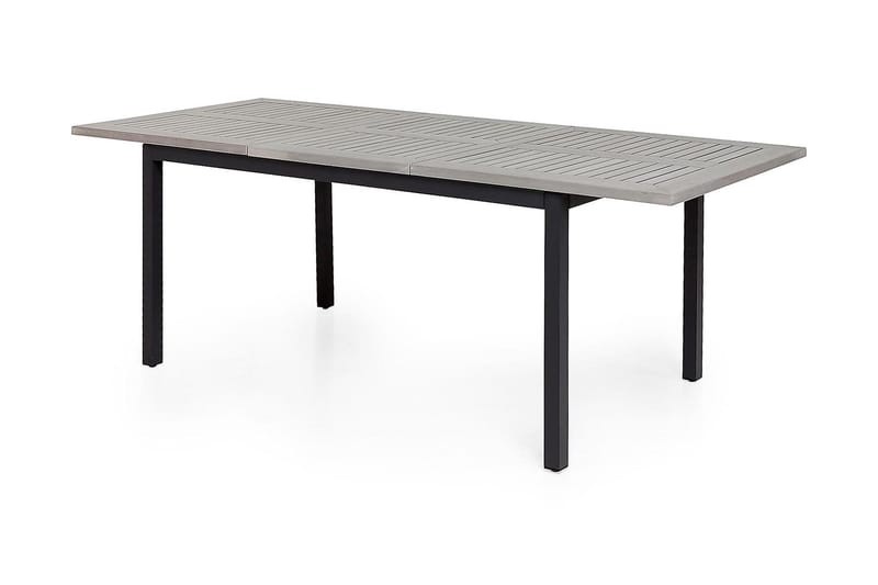 Monaco Havesæt 152-210 + 6 Jenny Justerbar Lænestole - Sort/Grå - Havemøbler - Udendørsgruppe - Havesæt