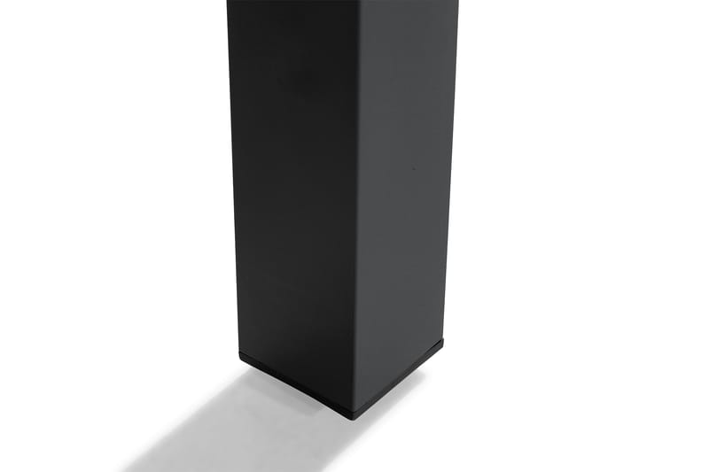 Monaco Spisebordssæt 152-210x90 + 4 Tunis Stabelstol - Sort - Havemøbler - Udendørsgruppe - Havesæt