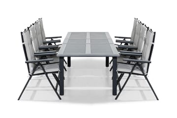 Monaco Spisebordssæt 220-280x100+8 Monaco Light Stol m. Hynd