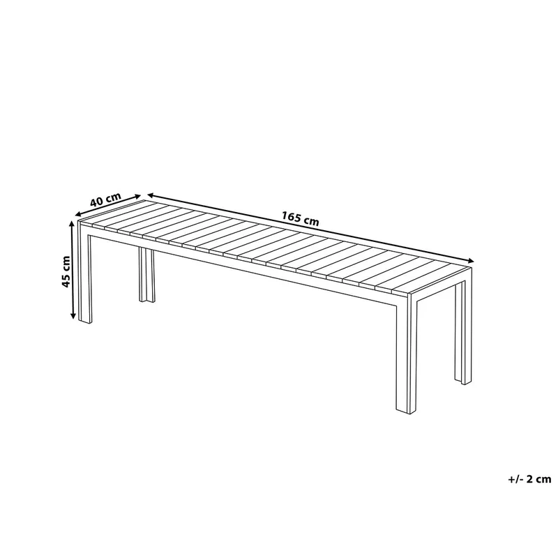 Nardo havemøbler med bord + bænk - Grå - Havemøbler - Udendørsgruppe - Havesæt