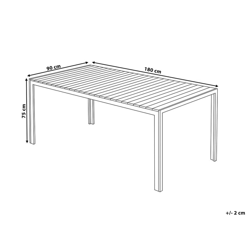 Nardo havemøbler med bord + bænk - Træ / natur - Havemøbler - Udendørsgruppe - Havesæt