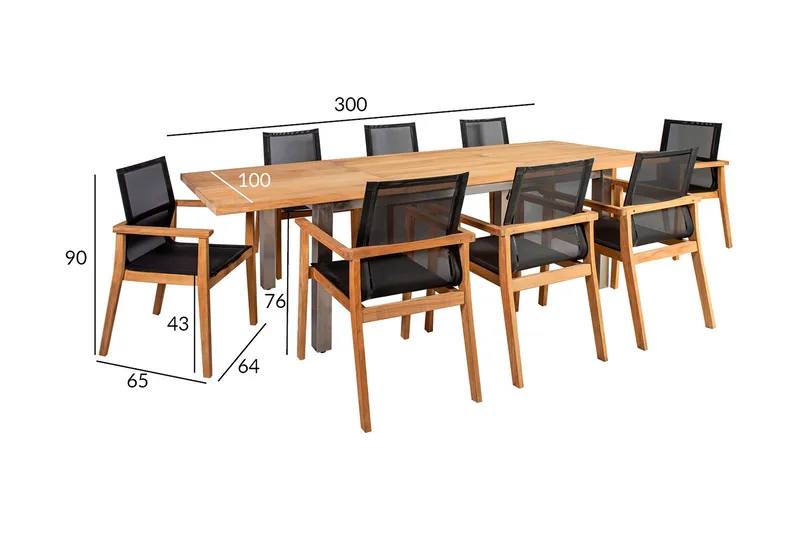 Nautica Spisebordssæt - Havemøbler - Udendørsgruppe - Havesæt