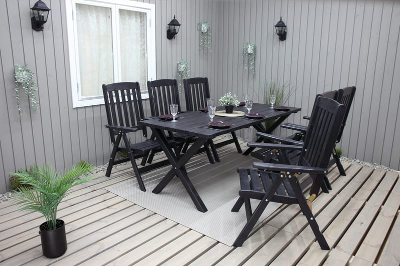 Oliver Spisebordssæt - Mocca - Havemøbler - Udendørsgruppe - Havesæt