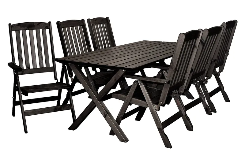 Oliver Spisebordssæt - Mocca - Havemøbler - Udendørsgruppe - Havesæt