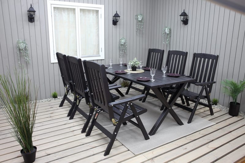 Oliver Spisebordssæt - Mocca - Havemøbler - Udendørsgruppe - Havesæt
