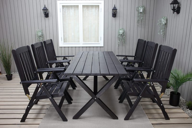 Oliver Spisebordssæt - Mocca - Havemøbler - Udendørsgruppe - Havesæt