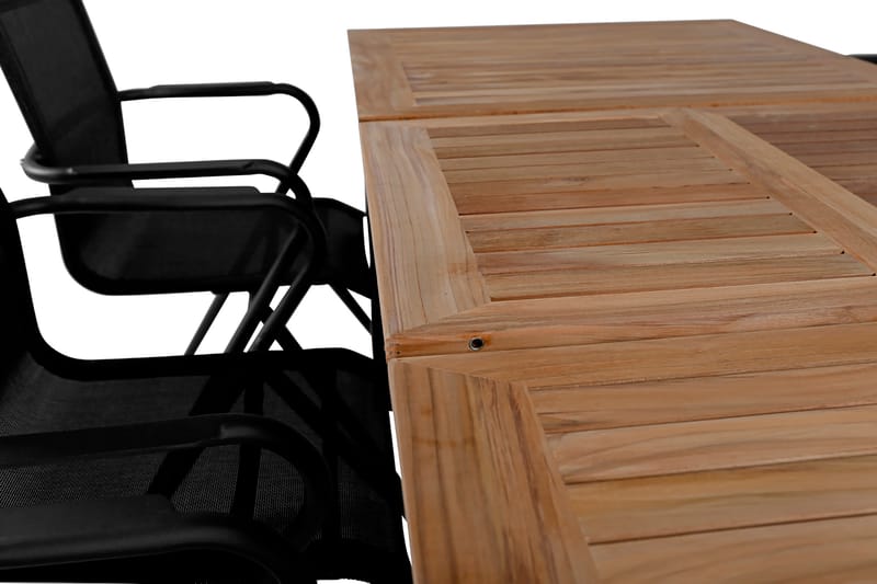 Panama Udvideligt Spisebordssæt 152cm + 4 Alina Stole Brun/H - Venture Home - Havesæt