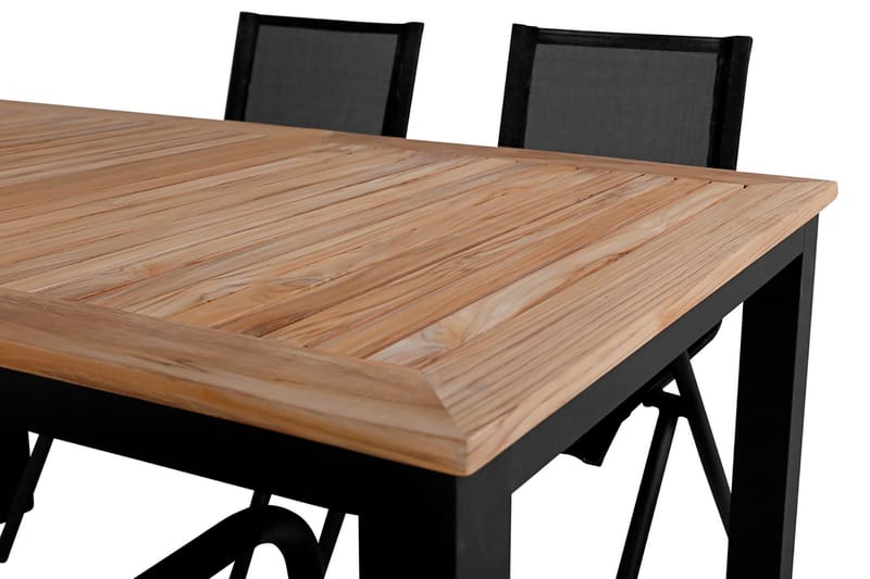 Panama Udvideligt Spisebordssæt 152cm + 4 Alina Stole Brun/H - Venture Home - Havesæt