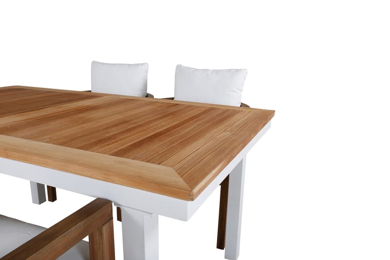 Panama Udvideligt Spisebordssæt 160cm + 4 Erica Stole Brun/H - Venture Home - Havesæt