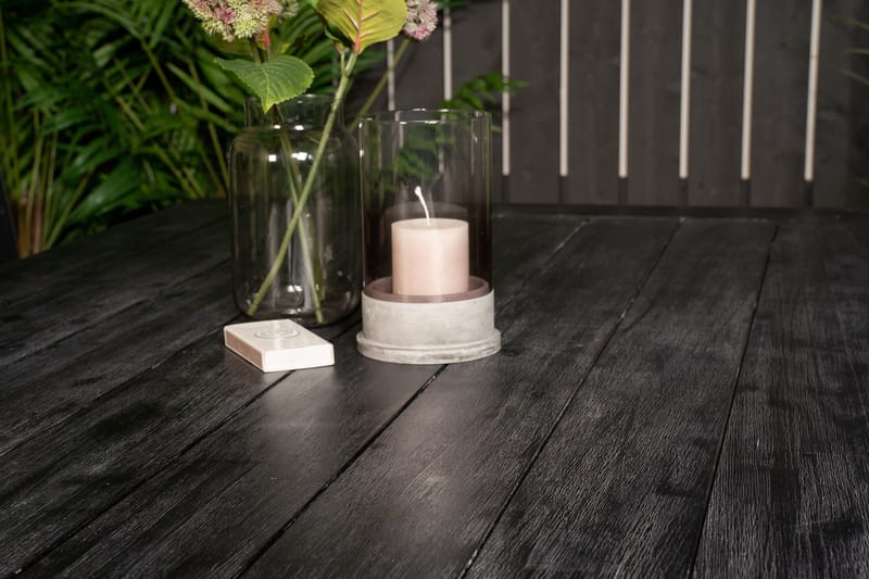 Rives Spisebordssæt 200cm + 6 Break Positionsstolee - Sort/Grå - Havemøbler - Udendørsgruppe - Havesæt