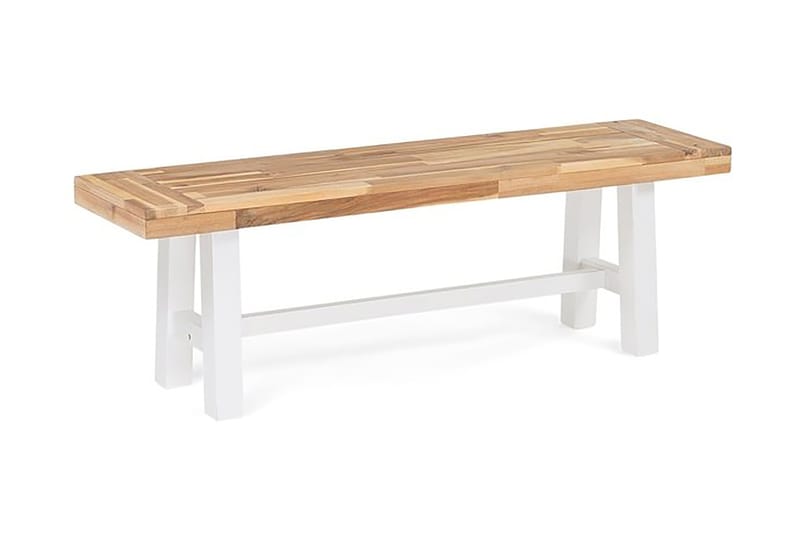 Scania Havemøbler Bord + 2 bænke 80 cm - Hvid - Havemøbler - Udendørsgruppe - Havesæt