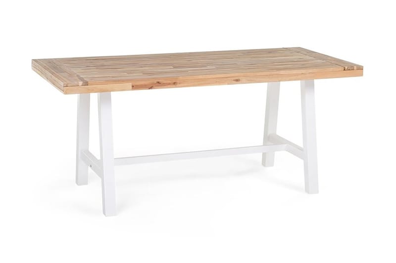 Scania Havemøbler Bord + 2 bænke 80 cm - Hvid - Havemøbler - Udendørsgruppe - Havesæt