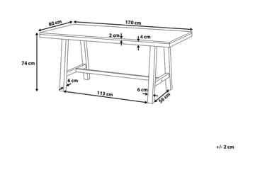 Scania Havemøbler Bord + 2 bænke 80 cm - Hvid - Havemøbler - Udendørsgruppe - Havesæt