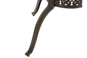 Scario Spisebordssæt 100 cm + 4 Stole - Brun - Havemøbler - Udendørsgruppe - Havesæt